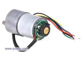 37D mm metal gear motor with 64 CPR encoder